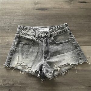 garage gray festival denim shorts - size 24